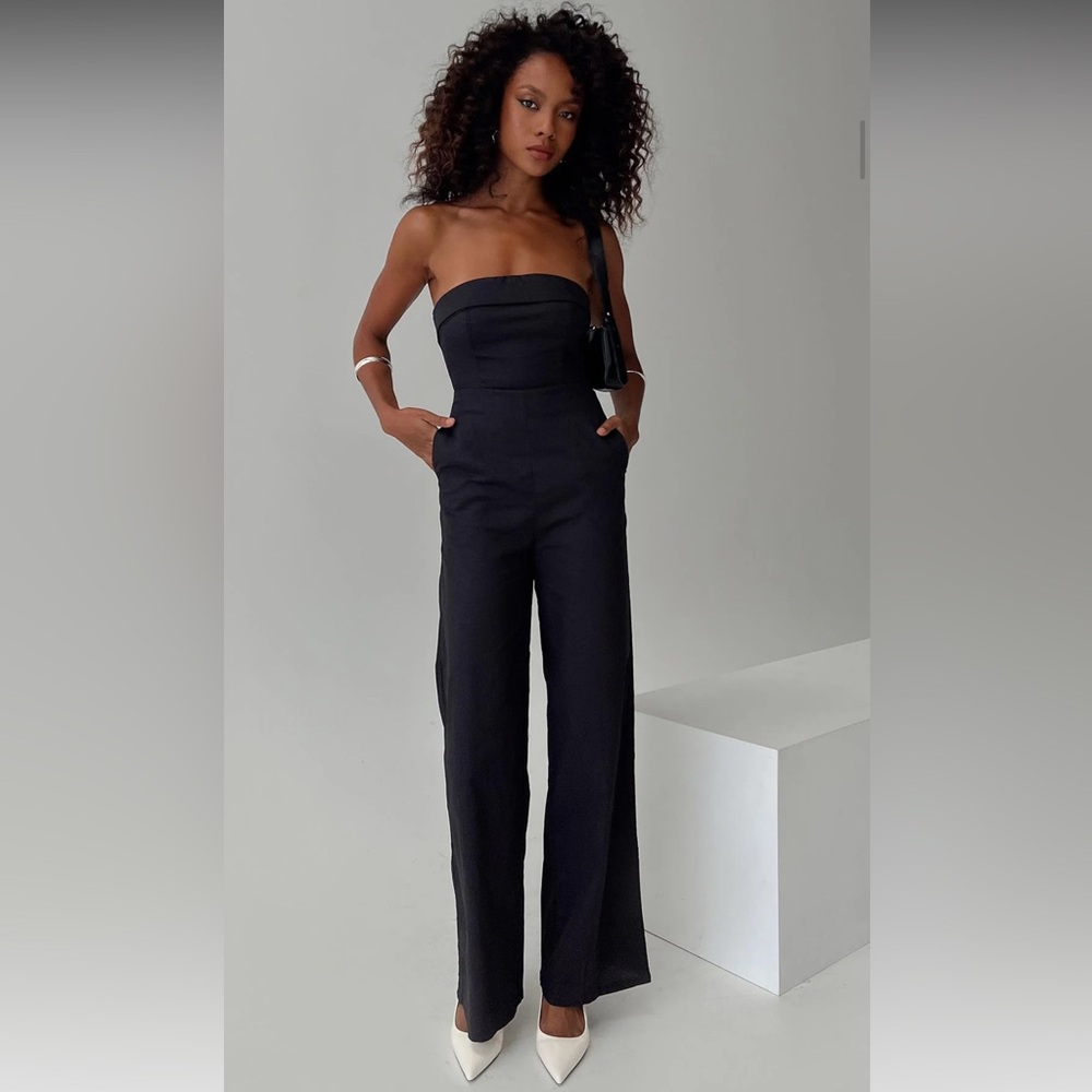 Princess Polly Luster Strapless Jumpsuit